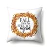 Thanksgiving Pillowcase Blessing Maple Leaf Pumpkin Sofa Cushion Cover Office Home Living Room Pillowcase