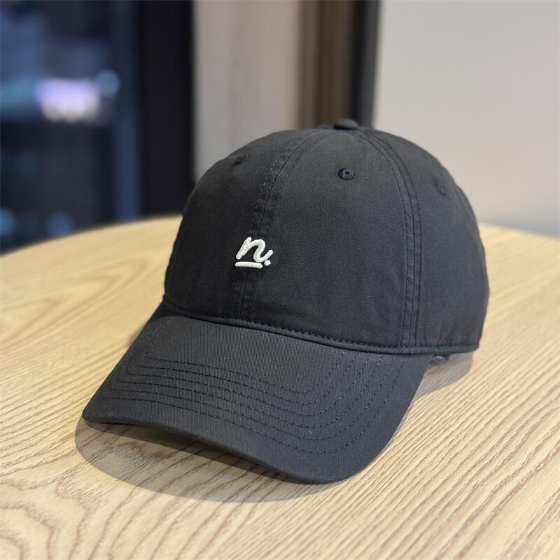 Spring and summer new simple letter n soft top baseball cap women's casual versatile face cap small peaked cap travel cover hat