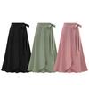 Half Length Skirt for Women In Spring and Autumn, High Waisted Irregular Skirt, Split Skirt, Mid Length Strap Skirt, Women's Skirt