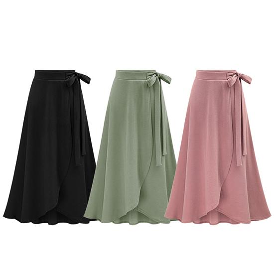 Half Length Skirt for Women In Spring and Autumn, High Waisted Irregular Skirt, Split Skirt, Mid Length Strap Skirt, Women's Skirt