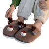 New Cotton Slippers Men's Autumn Indoor Home Cute Non-slip Warm Velvet Cotton Mop Outside Wear Parent-child Slippers