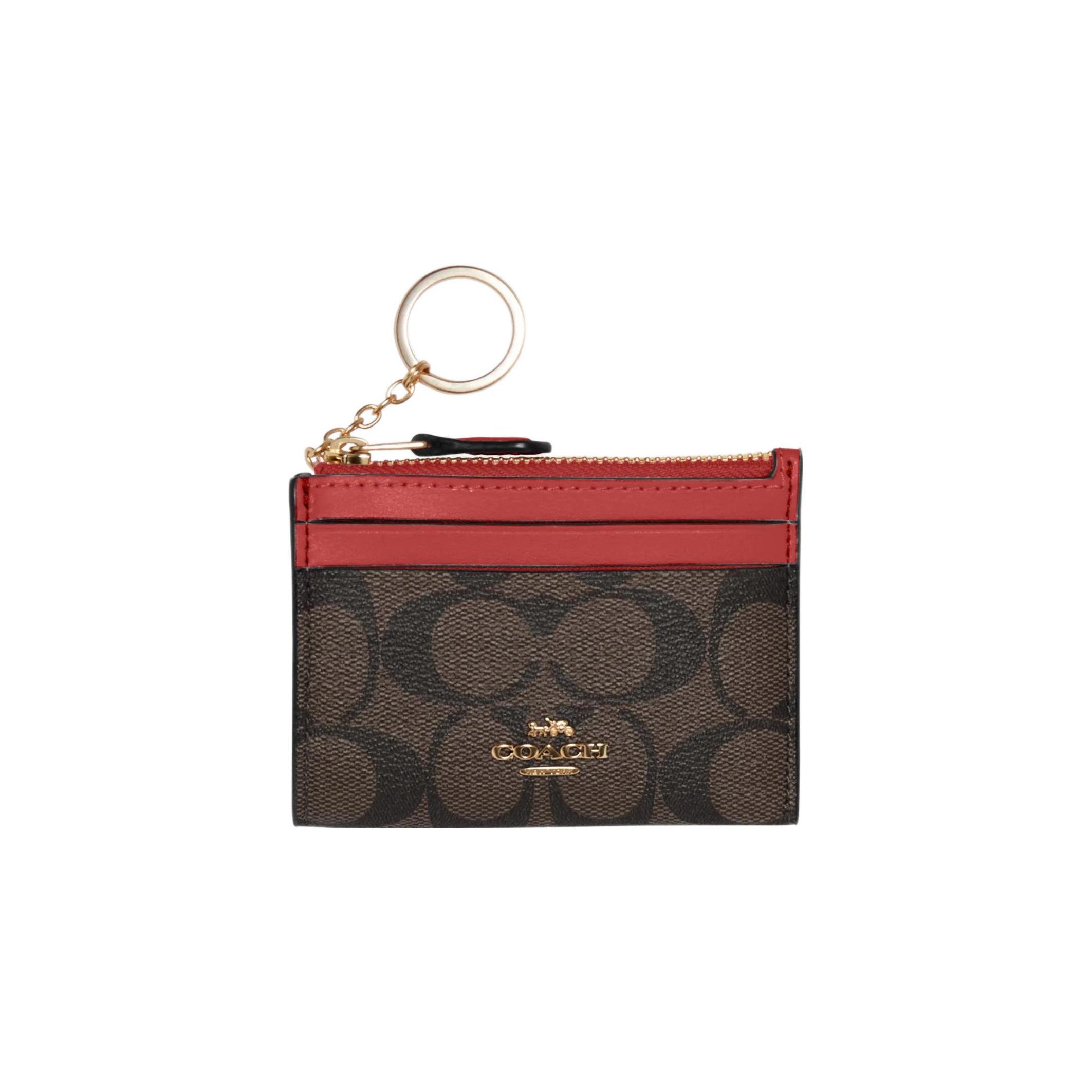 COACH Skinny Id Case Coated Canvas
