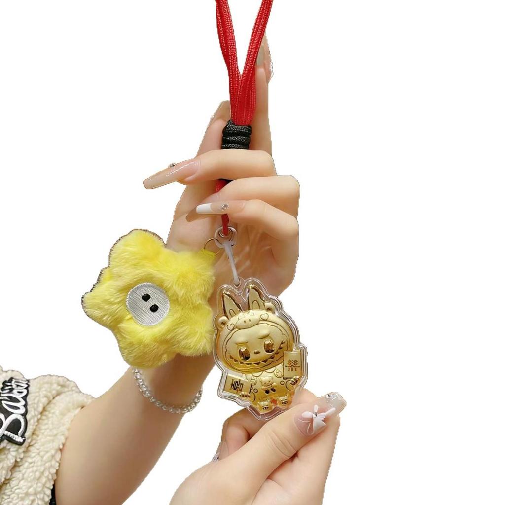 999 Pure Gold Labrador Keychain and Phone Charm – Qixi Gift for Girlfriend