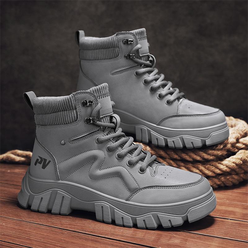 Fashion CYYTL Mens Boots Ankle Casual Shoes Leather Cowboy Combat Winter Tactical Motorcycle Chelsea Work Outdoor Hiking Designer Luxury