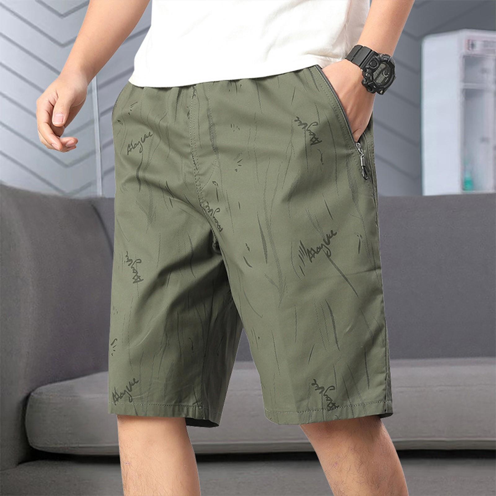 

Men s Lace-up Sweatpants Men s Cargo Shorts Casual Pants L армія зелений колір