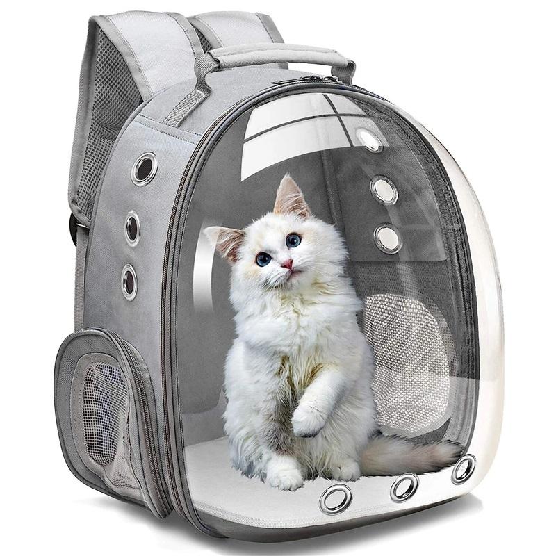 Cat Pet Carrier Backpack Transparent Capsule Bubble Pet Backpack Small Animal Puppy Kitty Bird Breathable Pet Carrier for Travel