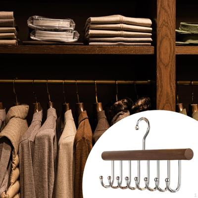 Belt Hanger, Scarf Holder, Rotatable Wood Stable Sturdy Organizer for Closet Tie Rack Towel