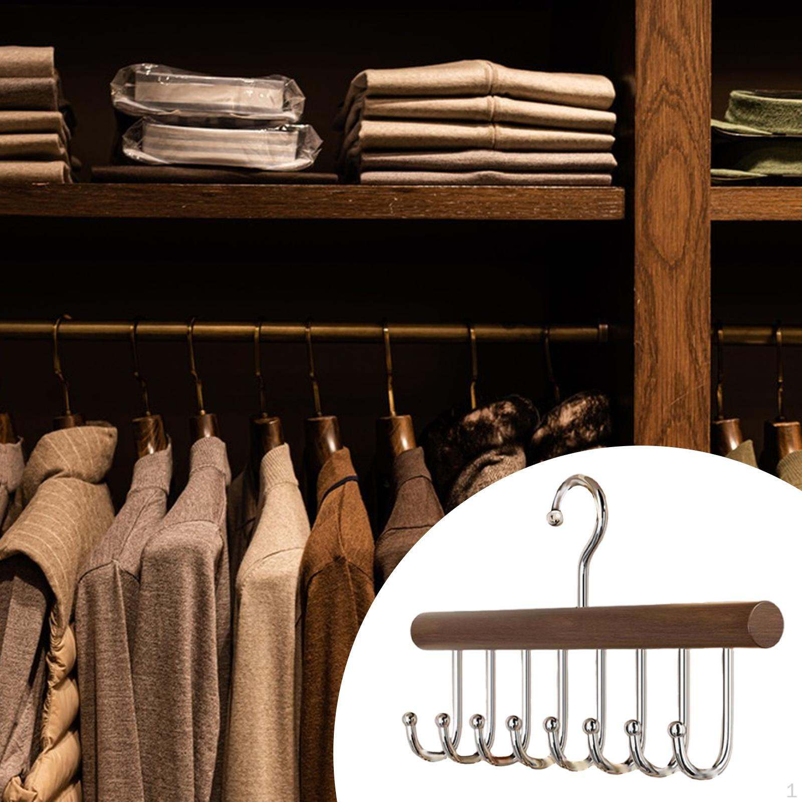 

Belt Hanger, Scarf Holder, Rotatable Wood Stable Sturdy Organizer for Closet Tie Rack Towel