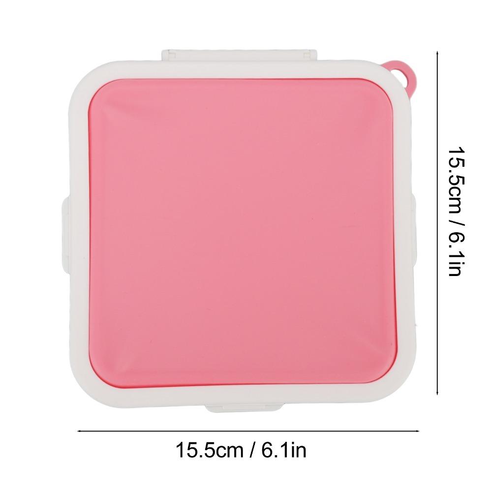 Contenitore per Pranzo in Materiale PP Silicone 3 Clip Laterali Portasandwich Per Casa Ufficio