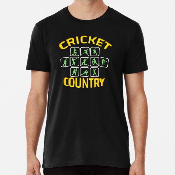 

Cricket Country Premium T-Shirt S to 5XL Made in the AU/USA T-Shirt S