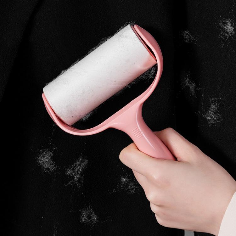 Tearable Lint Roller Brush - Hair & Dust Remover with Replacement Sheets