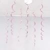 Festival & Birthday Swirl Ceiling Decorations: Hanging PVC Ornament for Windows, Corridors, and More.