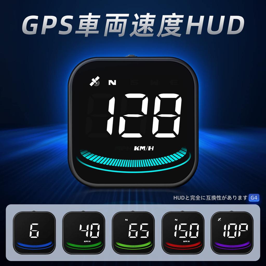 Wiiyii Car Head-Up Display, Speedometer, Speedometer, Windshield Display, Compass, Suitable for All Cars