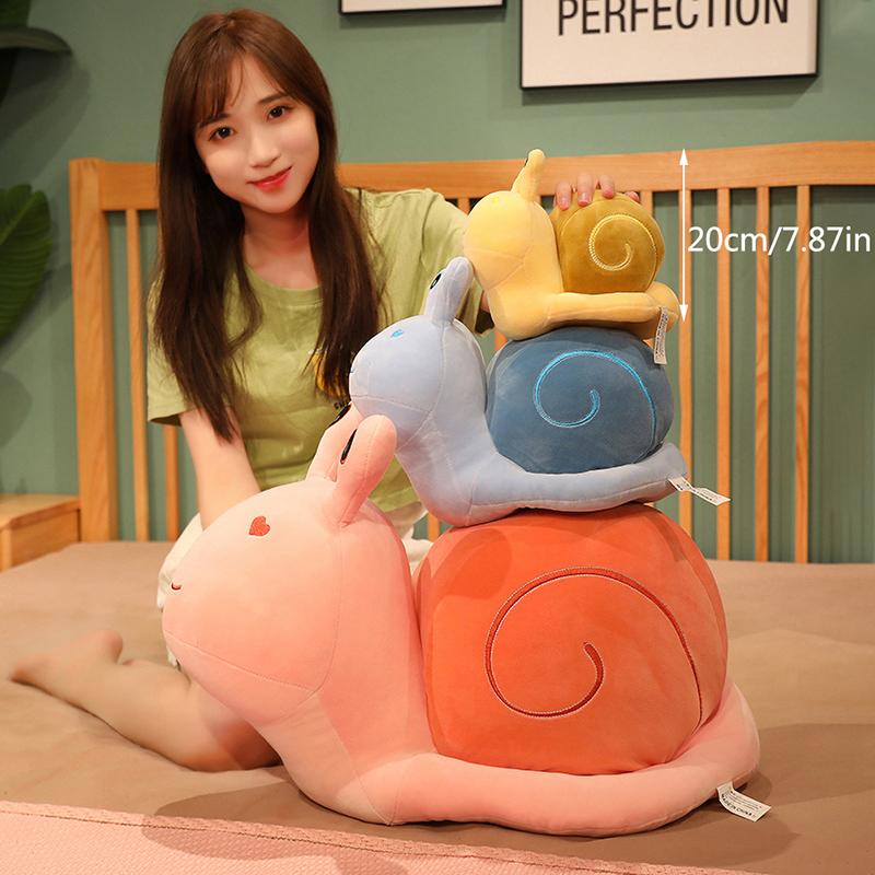 Cartoon Snails Plush Toys Lovely Animal Pillow Stuffed Soft Kawaii Snail Dolls Sofa Cushion Cute Birthday Gift For Girls