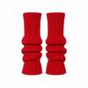 1 Pair Keep Warm Ribbed Leg Warmers Windproof Boot Cuffs Cute Knitted Foot Cover  Kids Girls