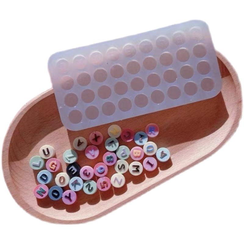 DIY Filler Letter Number Quicksand Silicone Epoxy Mold DIY Keychain Pendant Jewelry Crafting Mould for Valentines Gift