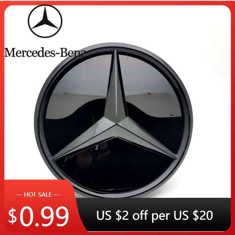 Hot Car Sticker For Mercedes Benz GLC X253 GLE W166 C292 GLS X166 16-19 Black OE Style EmblemsCar Grille Emblem 3D Badge Front