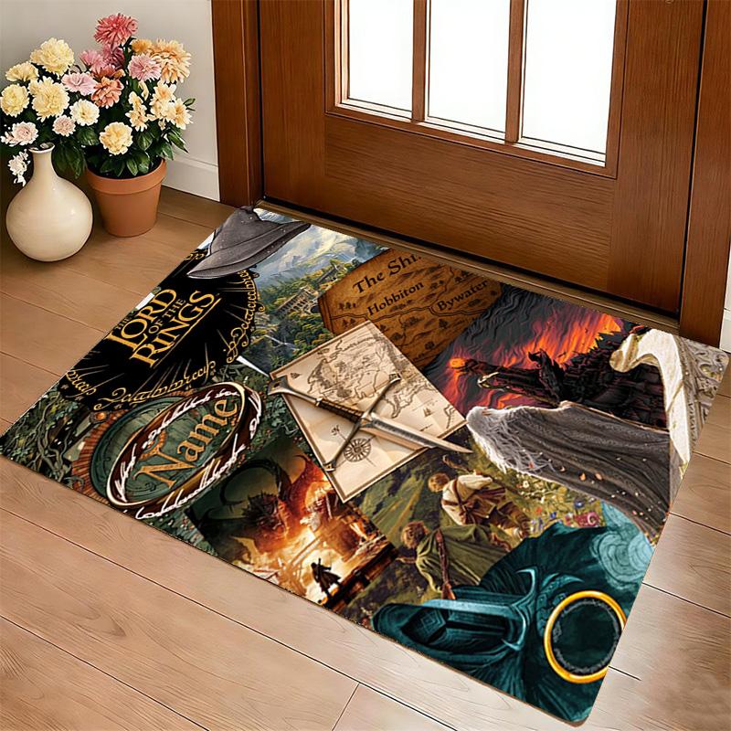 Custom Lord Rings Area Rug Living Room Nonslip Soft Carpet For Bedroom Game Playroom Sofa Office Home Decor Doormat Christmas Gift C103100
