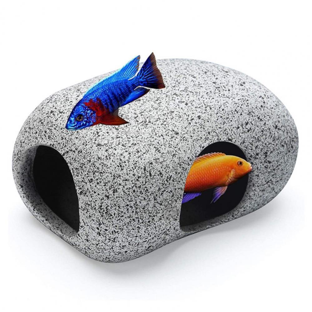 

Landscaping Hideout Aquarium Shelter Rock House Fish Tank Cave Hiding Stone Fish Tank Decoration ST1001