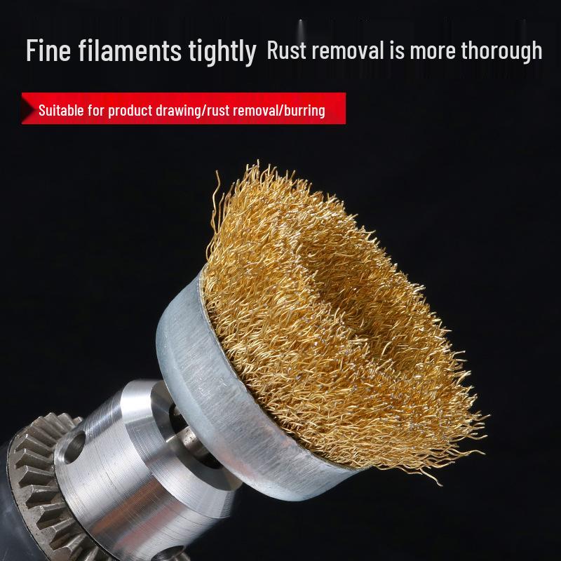 Edelstahl Drahtbürstenrad zum Entrosten und Polieren