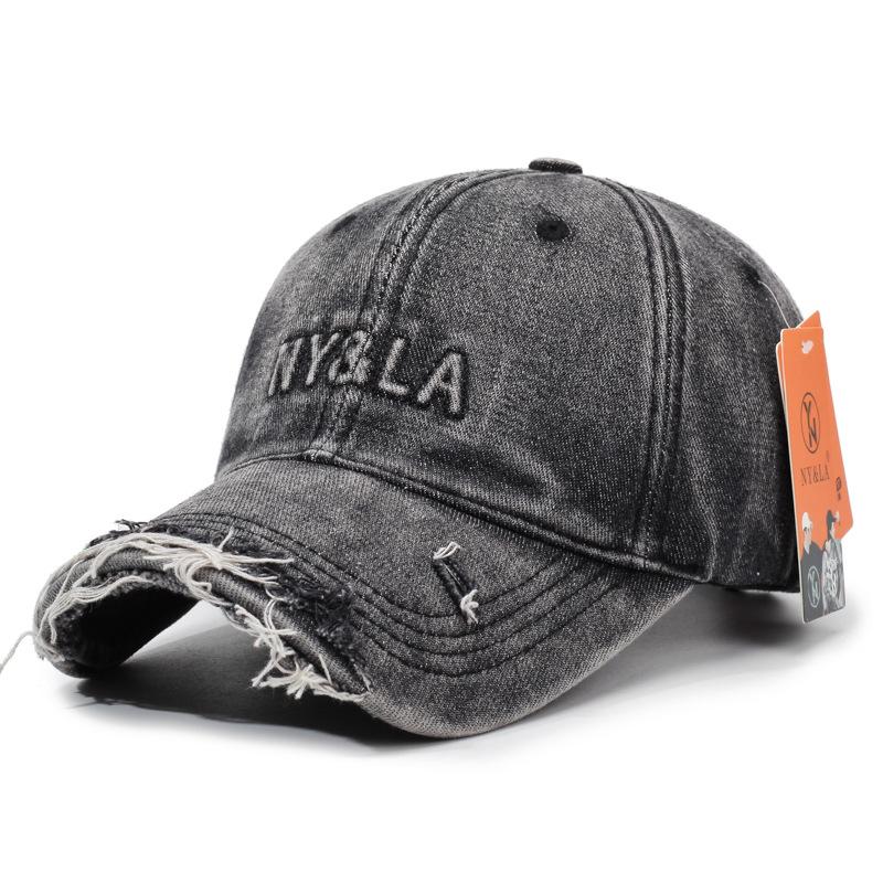 New Retro and Old Washed Alphabet Baseball Cap Women's Spring and Summer Casual Versatile Fashion Sunshade Cap