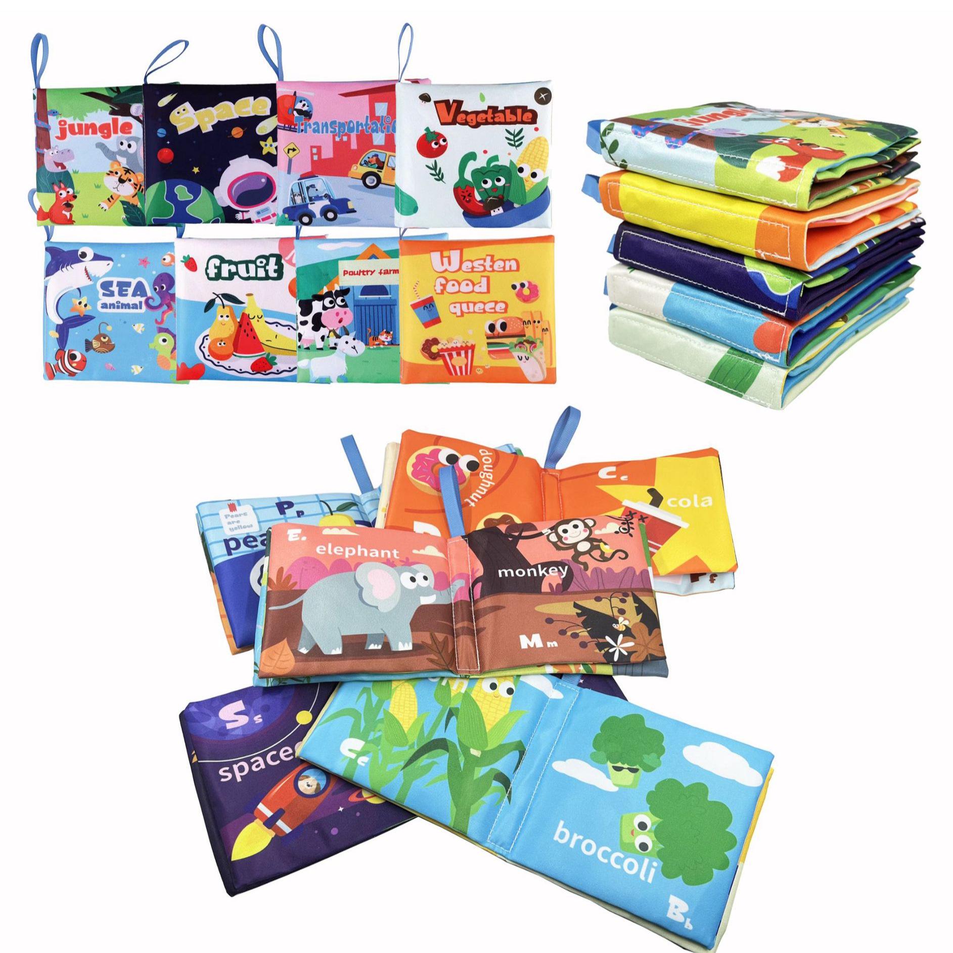 

3D Tear-Proof Animal Universe Cloth Book: Early Education & Crinkle Paper Toy