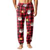 Heren Kerstprint Thermische Pyjamabroek voor Herfst Winter