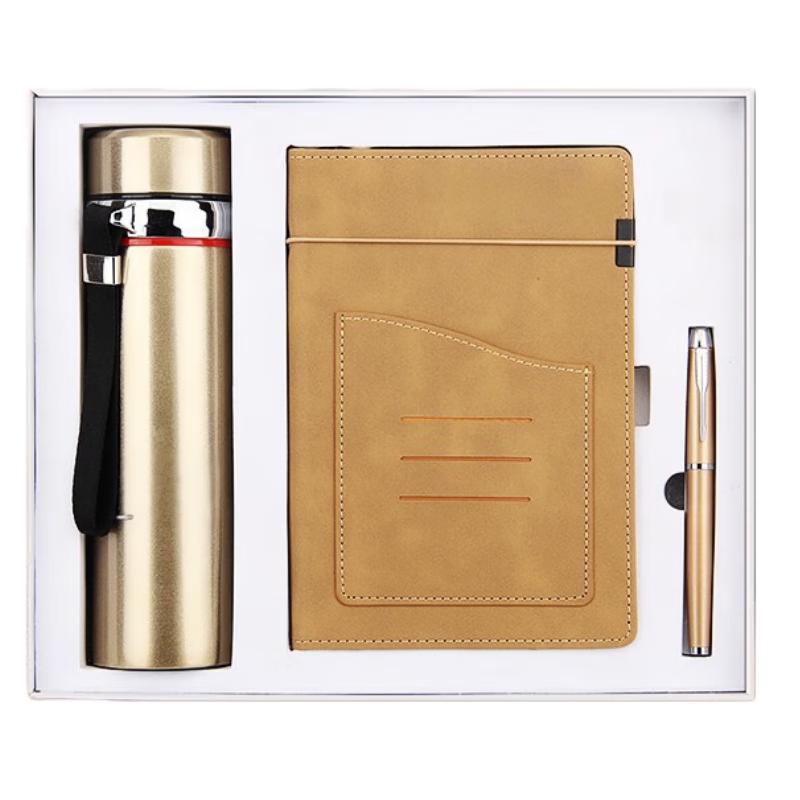 Insulated Cup Gift Set with A5 Notebook and Pen