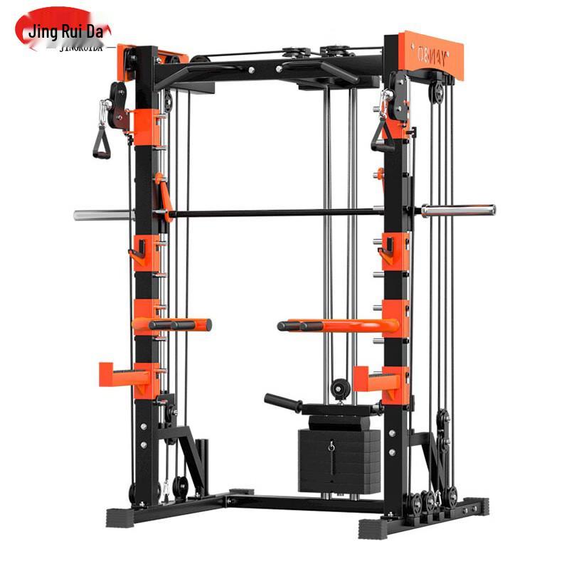 JINGRUIDA Smith Machine with Cable Crossover Power Rack