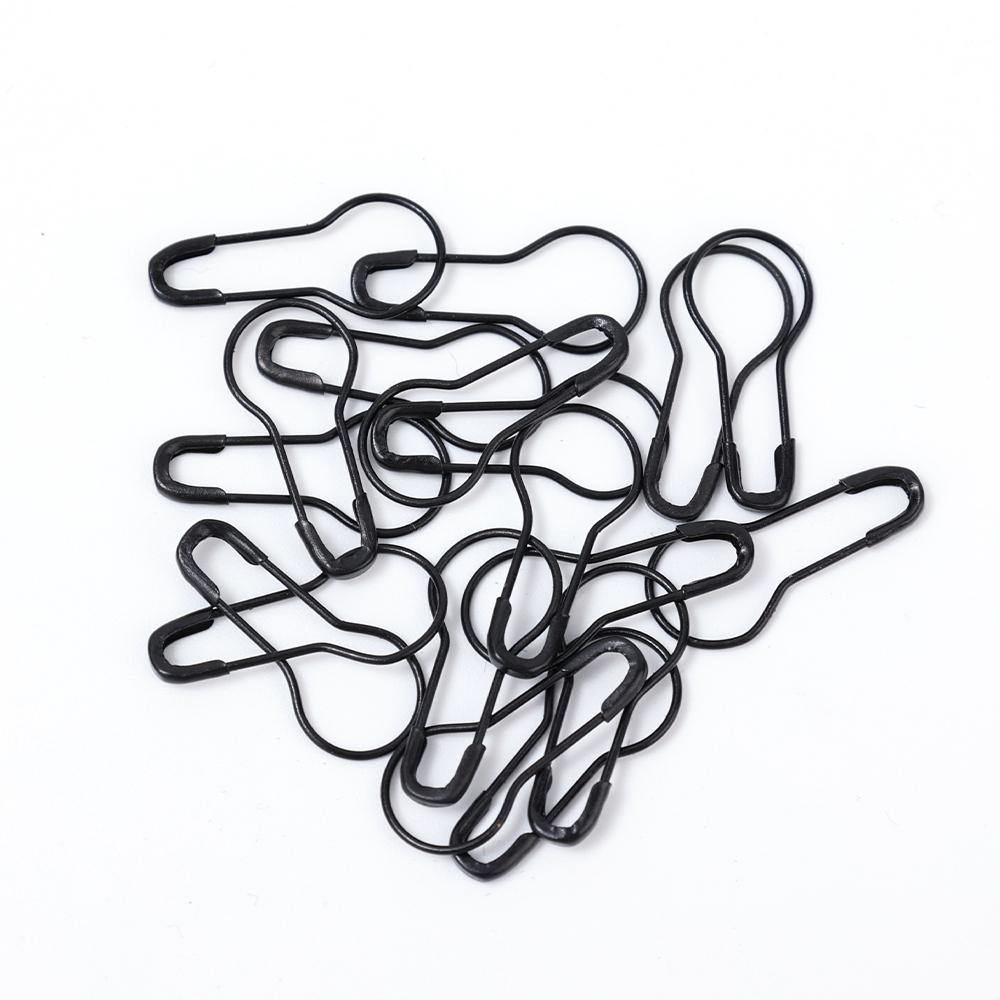 

100Pcs Metal Safety Pins Gourd Pear Shaped Bulb Pins Clips Knitting Stitch Marker Tag Hangtag Pin Fastener Craft DIY Accessories