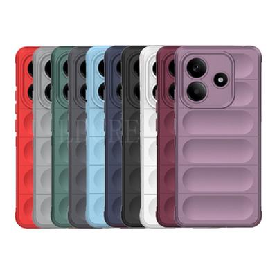Für Redmi Note 14 Hülle Abdeckung Xiaomi Redmi Note 14 Capas Handy Stoßstange Rüstung Stoßfest Farbe Rückseite Weiches TPU Fundas Redmi Note 14