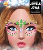 Neon Crystal Face Decoration Stickers