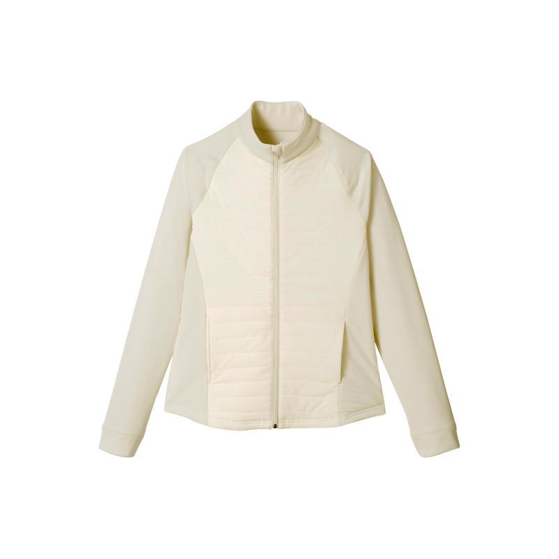 

DECATHLON Куртка женская простая на молнии с воротником-стойкой, светло-меловая 2XL
