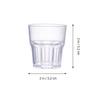 6 Pcs Clear Acrylic Wine Cup Unbreakable Whiskey Cups Spirits Tumblers Beer Mugs Glasses Cocktail Drinkware Bar Accessories 35ml