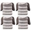 5/10/20Pcs Cleaning Rags Water Absorbent Kitchen Dishcloth Set with Hanging Ring Design Kitchen Cleaning Clothes