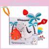 Happy Monkey Soft Durable Cloth Book For Infants With Animal Tails And Sensory Features