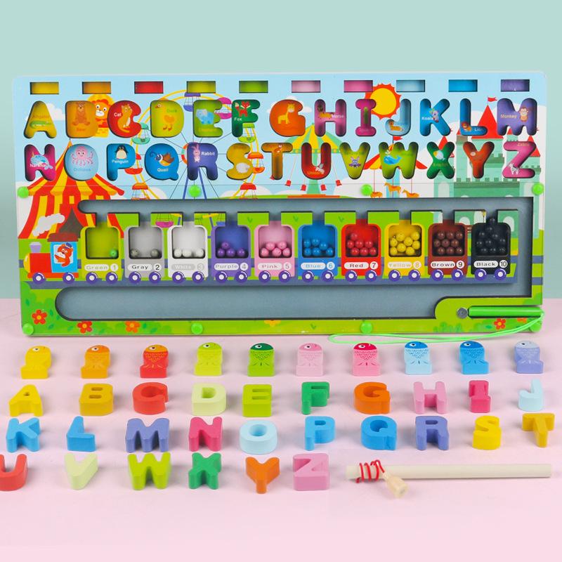 

Magnetic Color Sorting Board: Early Childhood Education Maze with Magnet Pen