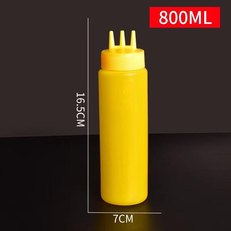 Baijie Three-Hole Squeeze Sauce Bottle with Scale