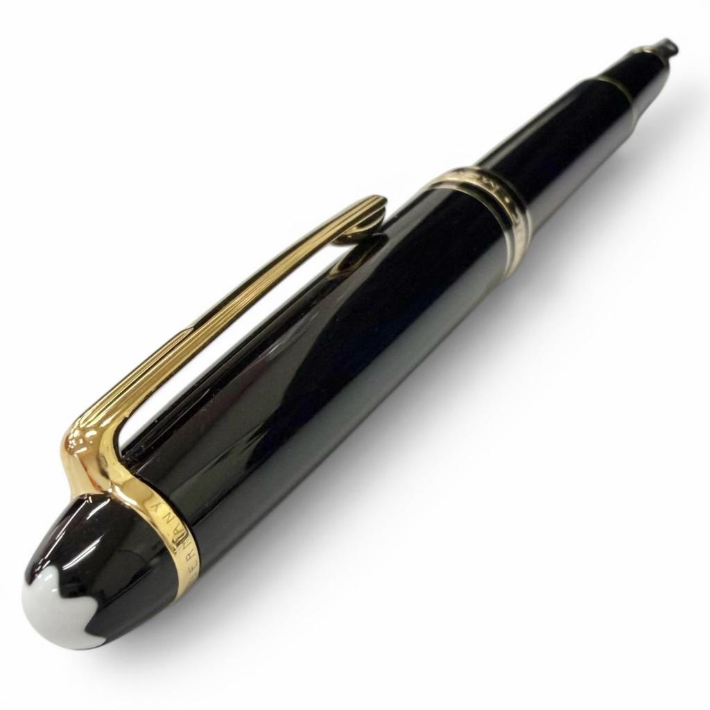 Excellent MONTBLANC fountain pen Meisterstück Classic black 14K mens Used