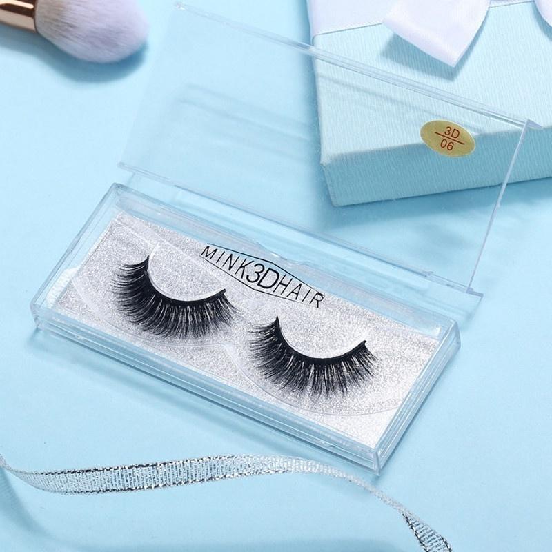 1 Pair Natural False Eyelashes Soft 3d Mink Lashes Volume Long Thick Eyelash Women Makeup Tools Gift