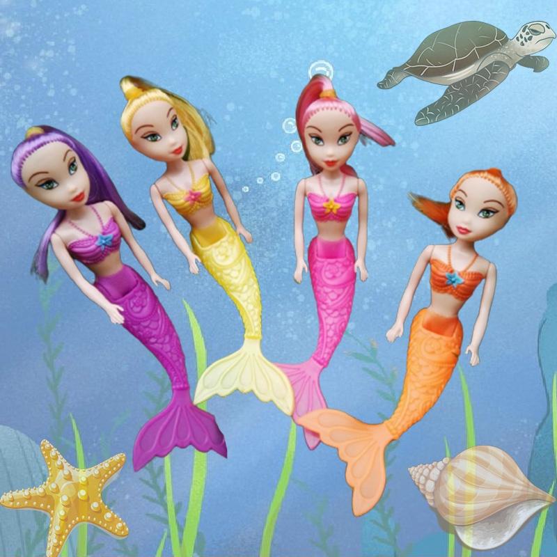 Meerjungfrauen-Puppe Mädchen Geschenk Plastikspielzeug Prinzessin Fee Kinder Kinder Spielzeug