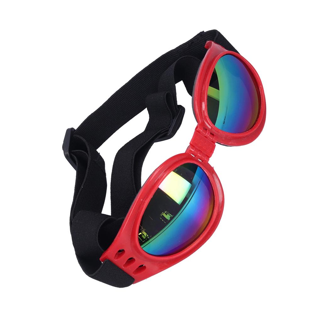 Pet Sunglasses Summer Foldable Dog UV Protection Glasses for Medium and Large DogsRed