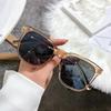 Summer Square Solbriller for Lady Mote Trendy Style Solbriller Vintage Shades Goggles UV400 Protection Streetwear Eyewear