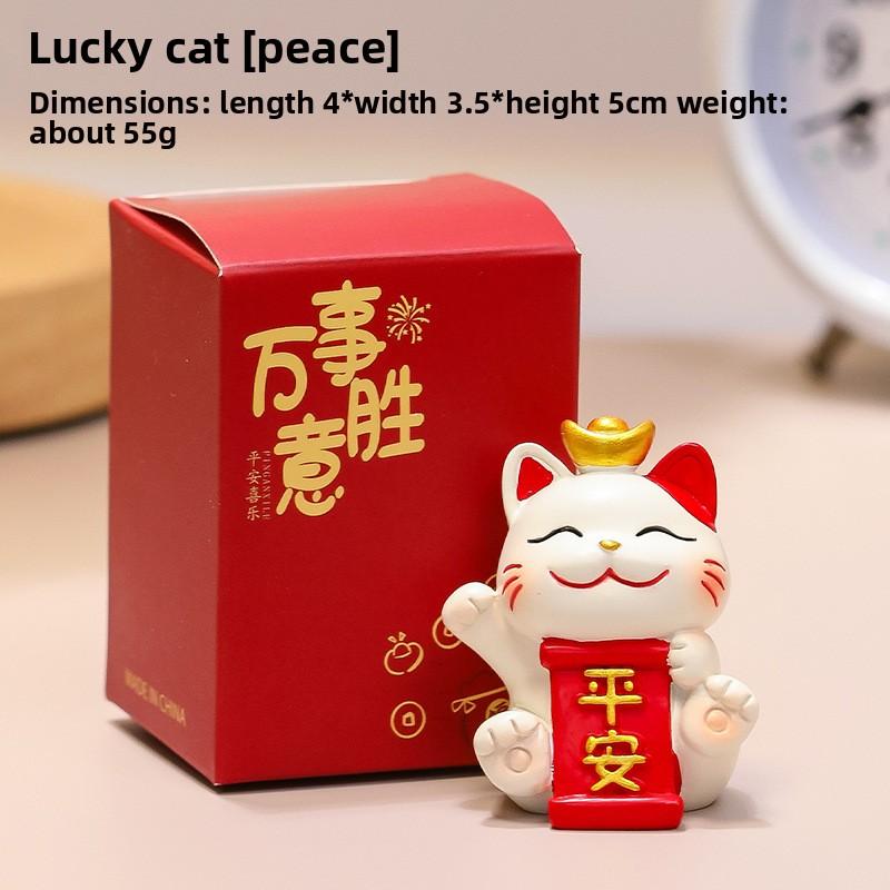 Cute Mobile Phone Stand Decoration Cute Maneki Neko Resin Office DeskCute Gift Decoration