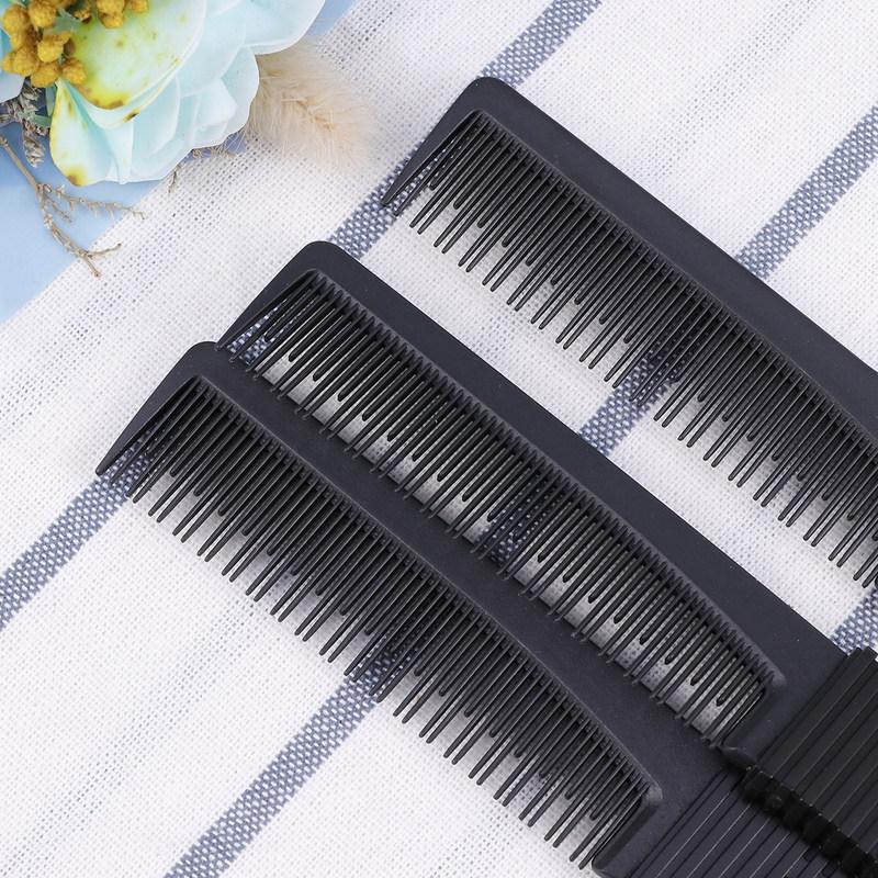 3Pcs Anti-Static Haircut Comb Set Plastic Rat-Tail Comb Durable Unbreakable Hair Tools for Salon Barber Home Styling Fine Hair