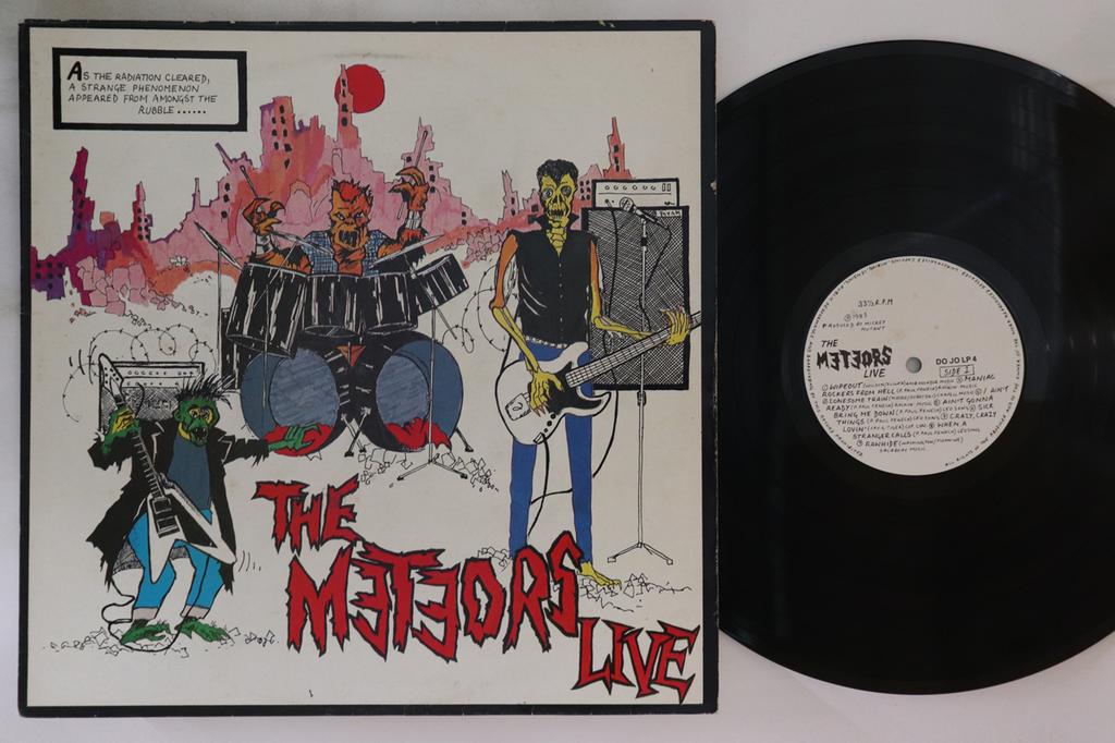 LP Record METEORS - Meteors Live DOJOLP4 DOJO 1985 UK Rock Used