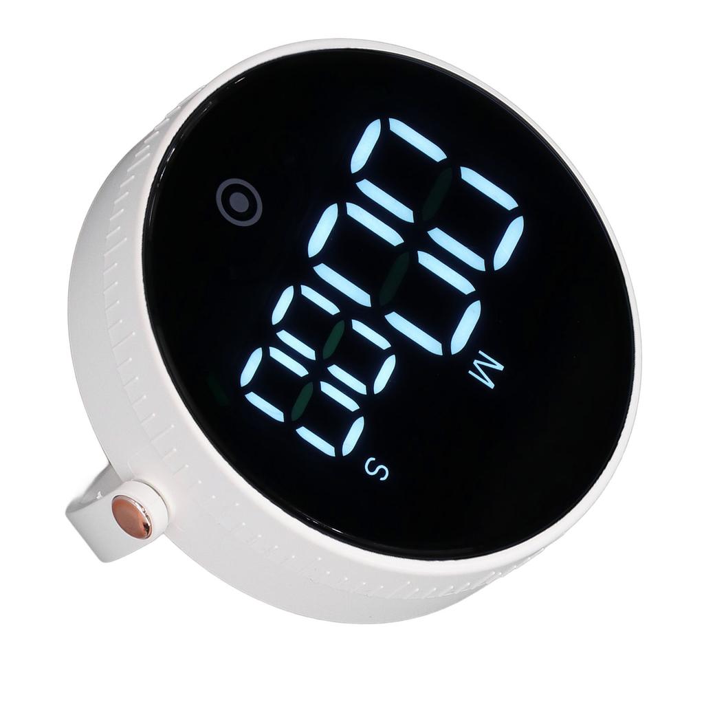Desktop Timer Minimalist Round 3 Level Volume Adjustable Digital Countdown with Ultra Clear Display