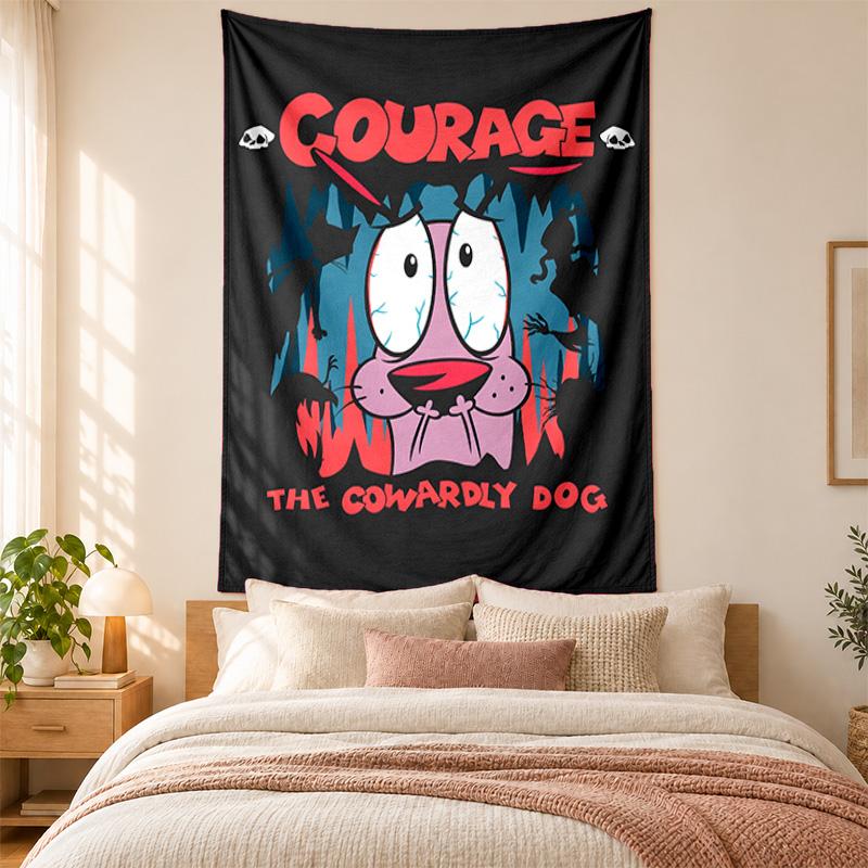 Brave Dog Tapestry highquality for decorating living room bedroom dorm walls ideal as bedroom wallart orholiday gift