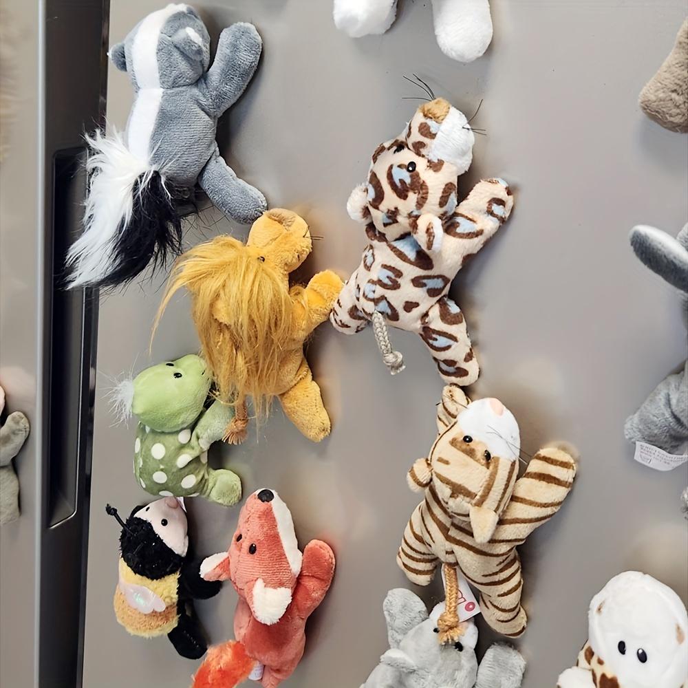 Cute Giraffe Plush Refrigerator Magnet Cartoon Animal Doll Magnet Home Decor Cute Magnets