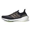 adidas UltraBoost 21 Black Silver Metallic Men Sneakers Core-Black Solar-Yellow FY0374